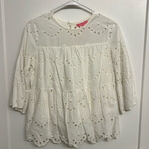 Simply Southern NWT, Medium, White 100% Cotton